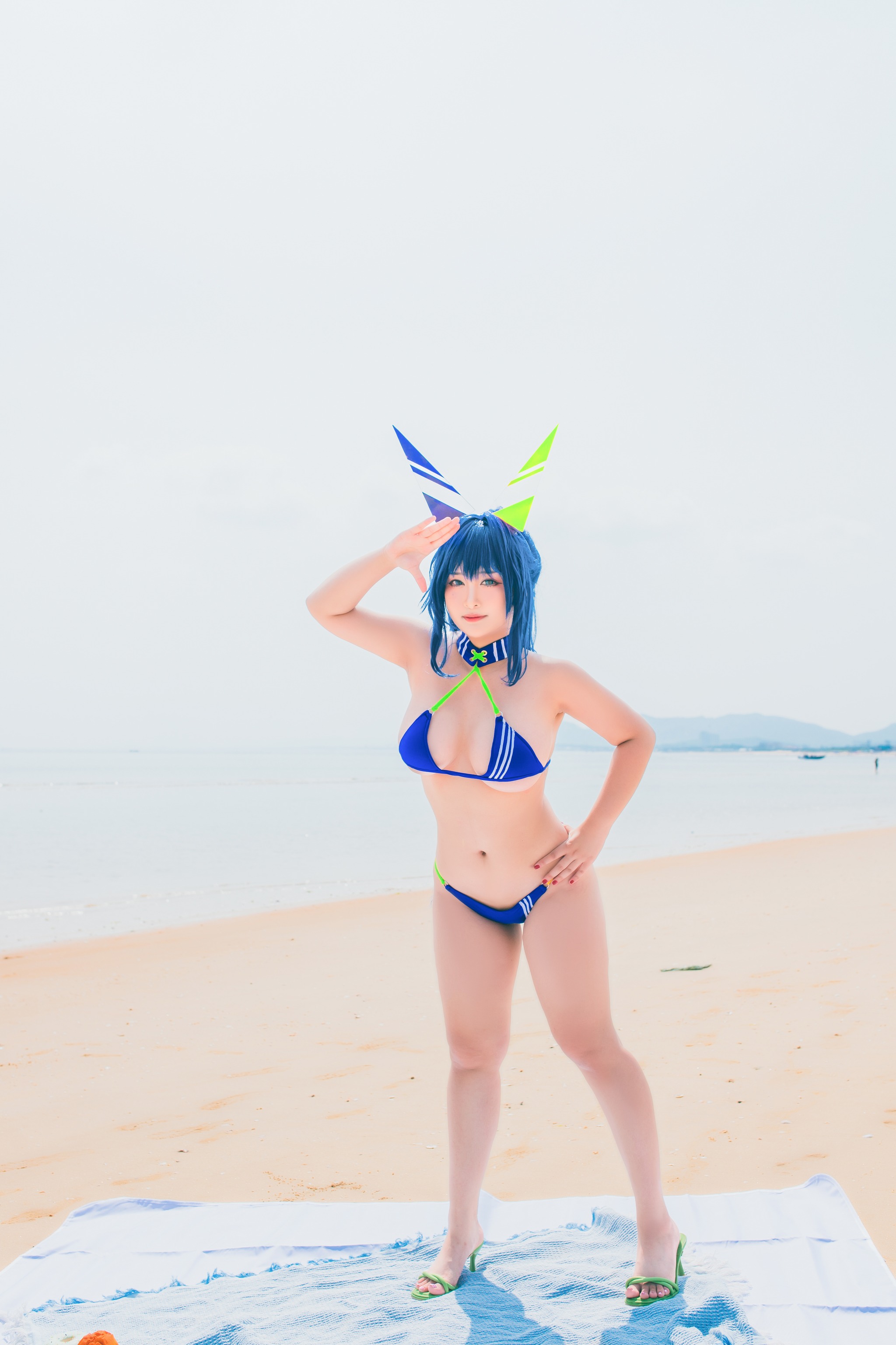 洛璃 LoLiSAMA - NO.061 热恋的盛夏 花园泳装[66P]-XikXak